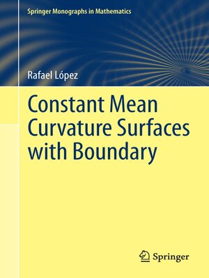 cover image of Constant Mean Curvature Surfaces with Boundary